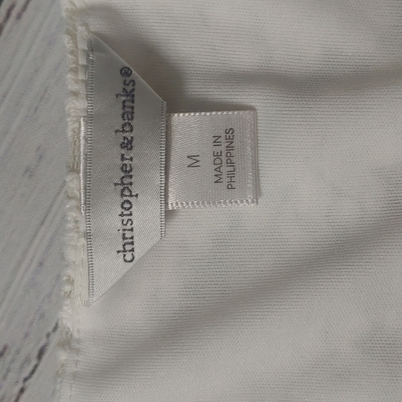 🏵 CHRISTOPHER & BANKS LACE TOP - Picture 5 of 8